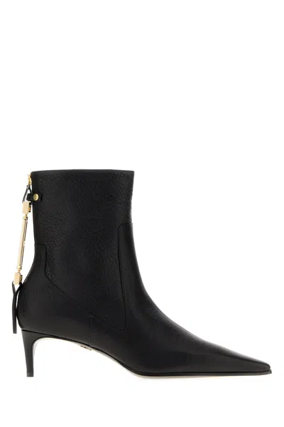 Dsquared2 Dsquared Black Leather Ankle Boots