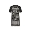 Dsquared2 Graphic-print Zip-detail Mini Dress In Black