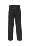 Dsquared2 Dsquared Black Stretch Denim Loose Wide-leg Jeans In Black