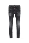 Dsquared2 Dsquared Black Stretch Denim Skater Jeans In Black