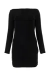 Dsquared2 Ruched Long Sleeve Mini Dress In Black