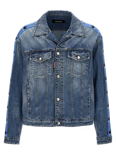 DSQUARED2 DSQUARED² BLUE COTTON DENIM MEN'S JACKET