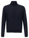 Dsquared2 Virgin Wool Turtleneck Sweater In Blue
