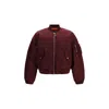 Dsquared2 Bordeaux Nylon Bomber In Bordeaux