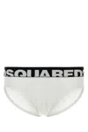 Dsquared2 Dsquared Men White Stretch Cotton Brief In White