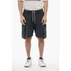 Dsquared2 Drawstring-waistband Cotton Cargo Shorts In Black