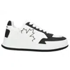 Dsquared2 Black Calfskin Sneaker In White