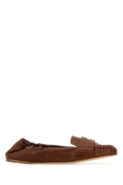 Dsquared2 Dsquared Caramel Leather Loafers In Multi