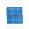 Dsquared2 Checked Lightweight Cotton Foulard In Blue