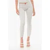Dsquared2 Cotton Blend Leggings With Floral Patterned Motif In White