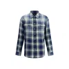 Dsquared2 Checked Pattern Shirt With Pockets And Collar In Blue