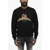 Dsquared2 Cotton Crew-neck Sweatshirt With Print In Black