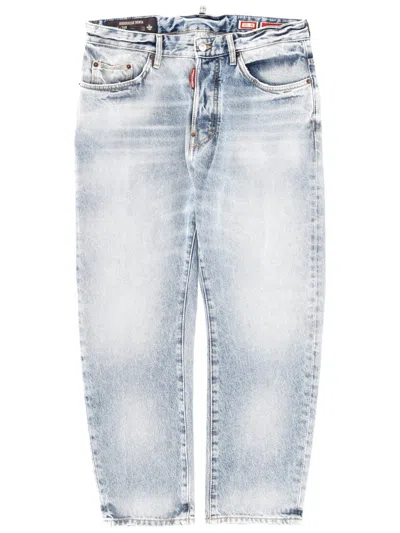 Dsquared2 Dsquared Cotton Denim Jeans In Blue