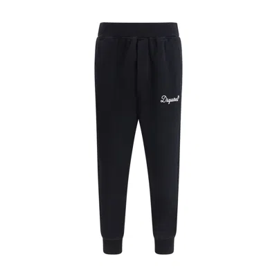 Dsquared2 Dsquared² Cotton Joggers (workout Men's Pants) In Black