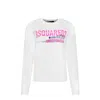 Dsquared2 Dsquared² Cotton Logo Women's Sweatshirt In White
