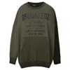 Dsquared2 Oversize Sweatshirt With Logo . In Green