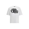 Dsquared2 Cotton T-shirt Collaboration Magliano Graphic Print In White