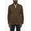 Dsquared2 Cotton Sahariana Blazer With Logoed Buttons