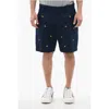Dsquared2 Motif Embroidered Chino Shorts In Blue