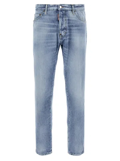 Dsquared2 Dsquared² Cotton Skinny Men's Jeans In Blue