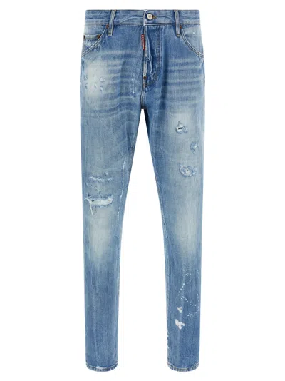 Dsquared2 Dsquared² Cotton Straight-leg Men's Jeans In Blue