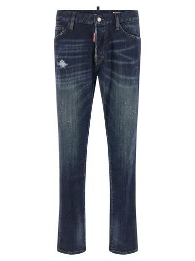 Dsquared2 Dsquared² Cotton Straight-leg Men's Jeans In Blue
