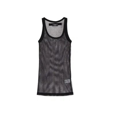 Dsquared2 Dsquared² Cotton Tank Women's Tops In Black