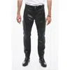 Dsquared2 Craquelé Leather Pants With Vintage Effect