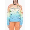 Dsquared2 Crew Neck Degradè Cotton Printed Sweatshirt