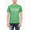 Dsquared2 Crew-neck T-shirt With Frontal Print In Green