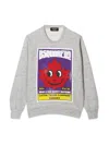 Dsquared2 Dsquared Sweatshirt Crewneck Front Leaf Print In Gray