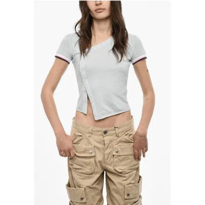 Dsquared2 Dsquared² Cropped Asimmetrical Cut Women's Polo
