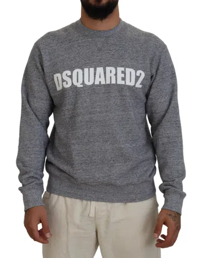 Pre-owned Dsquared2 Dsquared² Crystal Embellishment Men Pullover Men's Sweater () In Grey