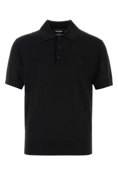 Dsquared2 Dsquared D2 Upside Down Polo In Black