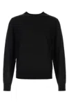 Dsquared2 Wool Sweater Long Sleeves Ribbed Trims In Black