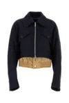 Dsquared2 Wool Jacket With Cropped Length And Dual Front Pockets In Black