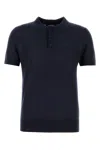 Dsquared2 Dsquared Dark Blue Wool Polo Shirt In Blue
