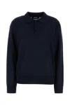 Dsquared2 Dsquared Dark Blue Wool Polo Shirt In Blue