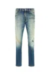 Dsquared2 Distressed Denim Trousers Belt Loops In Blue