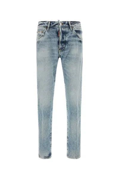 Dsquared2 Teddy Used-effect Ripped Jeans In Blue