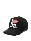 Dsquared2 Dsquared Distressed Logo Cap In Black