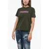 Dsquared2 Dsquared² Distressed T-shirt With Logo Women's Print