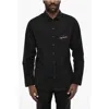 Dsquared2 Dropped Shoulder Shirt With Contrasting Logo In Black