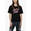 Dsquared2 Graphic Print Crew Neck Short Sleeves Regular Fit In Black