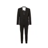 Dsquared2 Black Elastane Two-piece Suit In Black