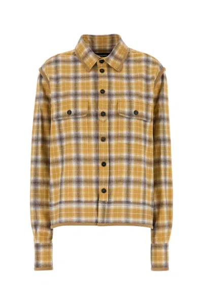 DSQUARED2 DSQUARED EMBROIDERED FLANNEL SHIRT