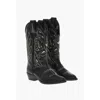 Dsquared2 Embroidered Vintage Leather Texan Boots