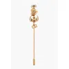 Dsquared2 Dsquared² En Effect Metal Pin Embellished With Rhinestones And Women's Bea