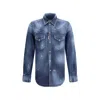 Dsquared2 Fashion Western Shirt In Blue