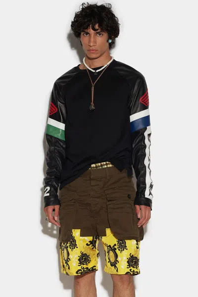 Dsquared2 Black Fibres Shorts